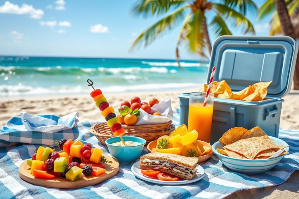 O que levar para comer na praia