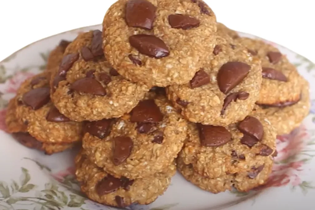 Receitas caseiras cookies de banana e aveia