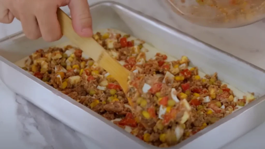 Modo de preparo da torta de sardinha