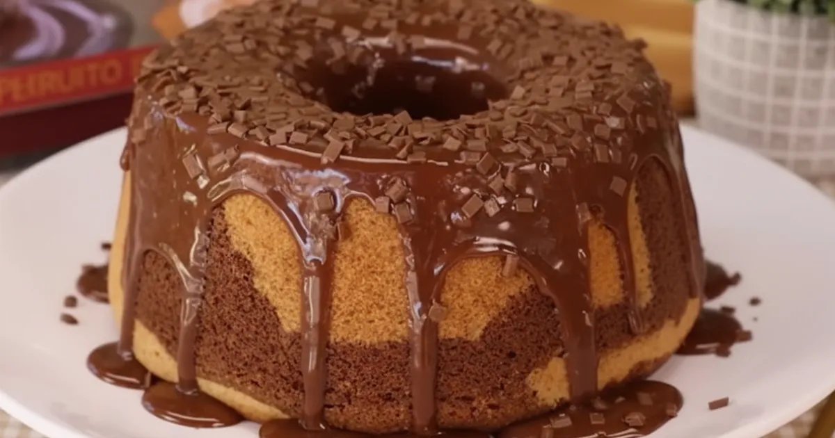 Sem ovo! Bolo mesclado super fofinho amanteigado