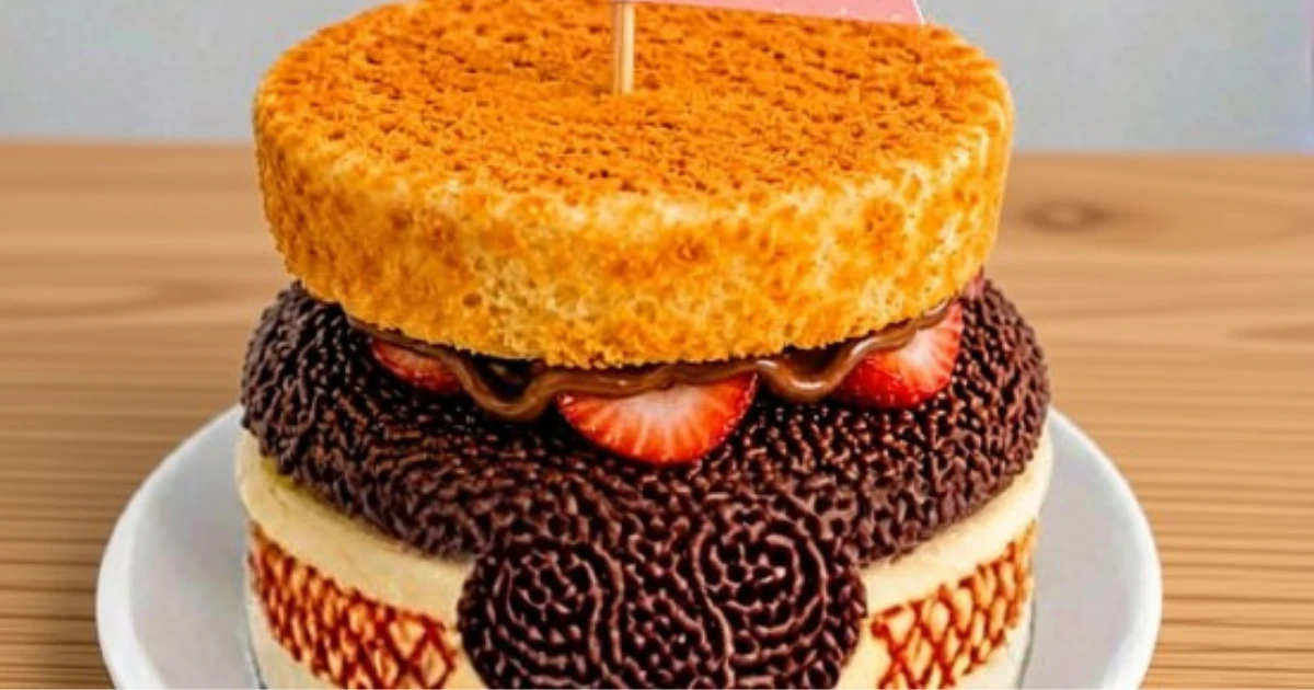 X-Bolo aprenda a fazer o hambúrguer doce em casa