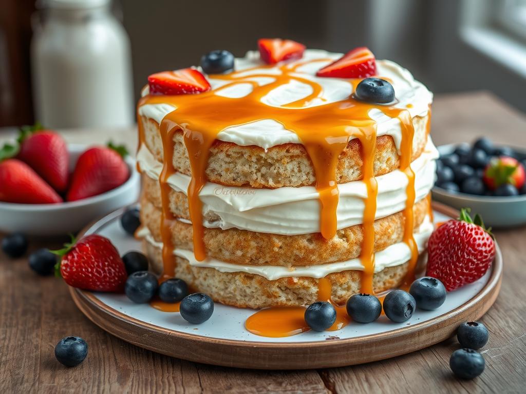 Receita de bolo quatro leites