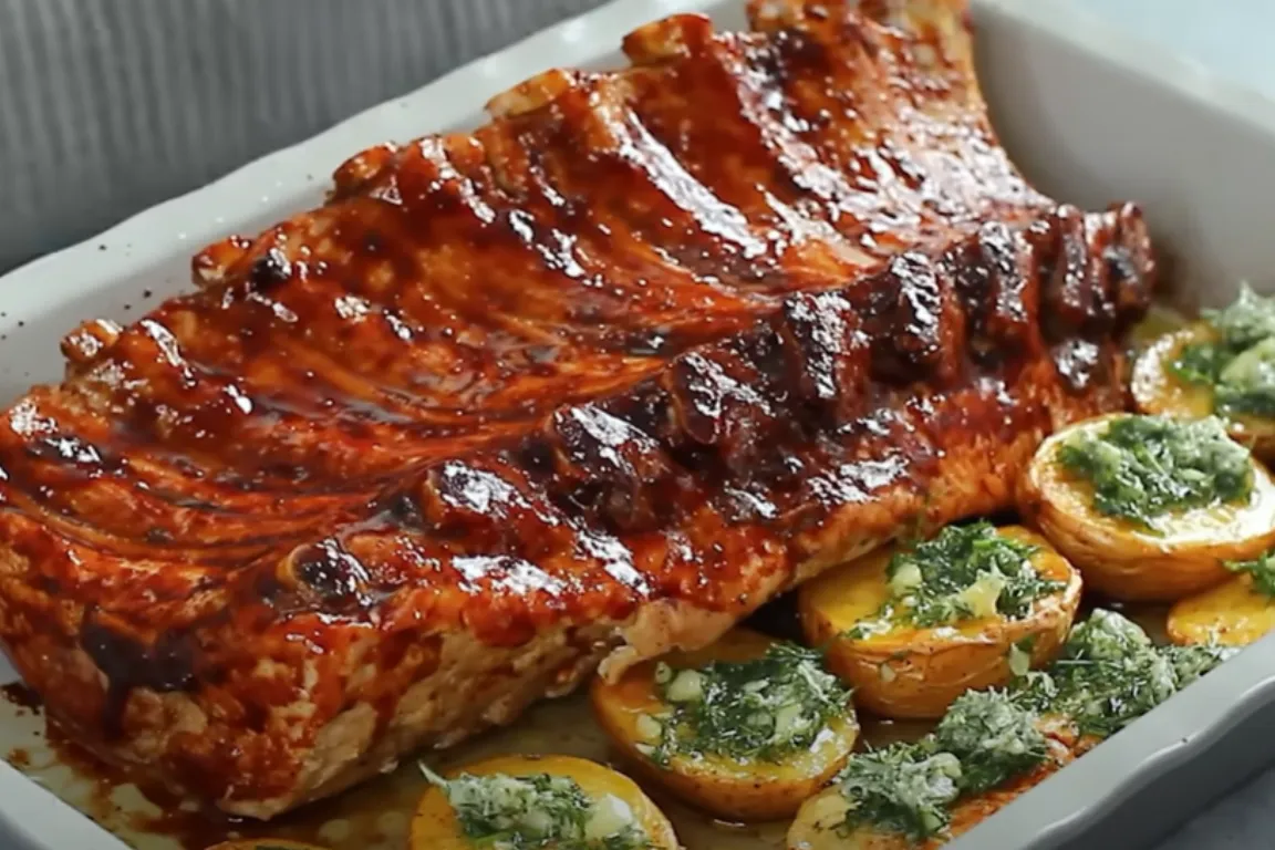 Costelinha de porco assada no forno suculenta, fácil e irresistível