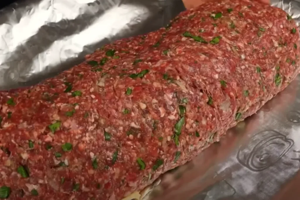 Modo de preparo do bolo de carne com legumes